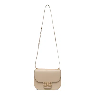 Ferragamo Stone Calf Lamb Bags In Neutral
