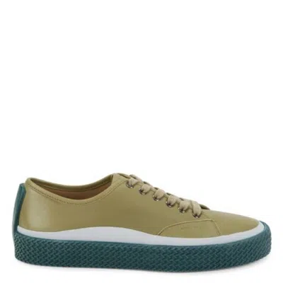Ferragamo Storm Leather Low-top Sneakers In Animal Print
