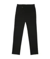 Ferragamo Wide-leg Trousers With Rear Patch Pocket In Black