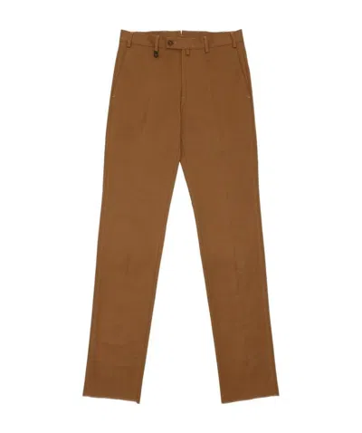 Ferragamo Straight Casual Pants In Brown