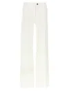 Ferragamo Straight Jeans With Back And Front Pockets In White