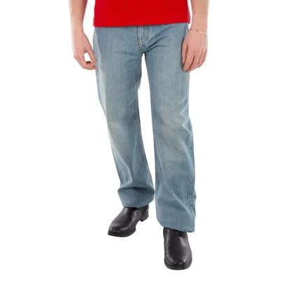 Ferragamo Straight-leg Denim Jeans, Brand Size 46 (us Size 36) In Blue