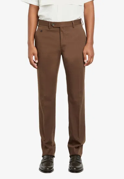 Ferragamo Chino Pants In Green
