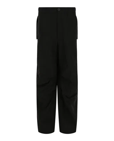 Ferragamo Mid-rise Straight Leg Pants With Flap Pockets In Black
