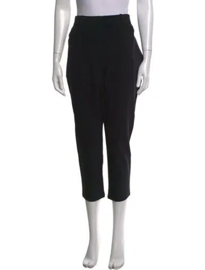 Pre-owned Ferragamo Straight Leg Pants In Black