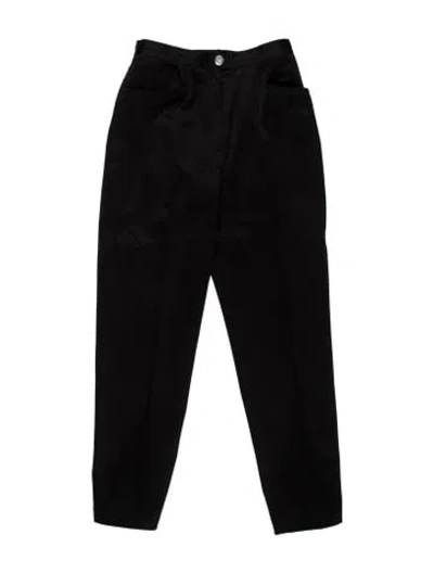 Pre-owned Ferragamo Straight Leg Pants In Black