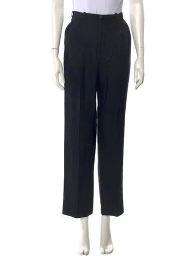Pre-owned Ferragamo Straight Leg Pants In Blue