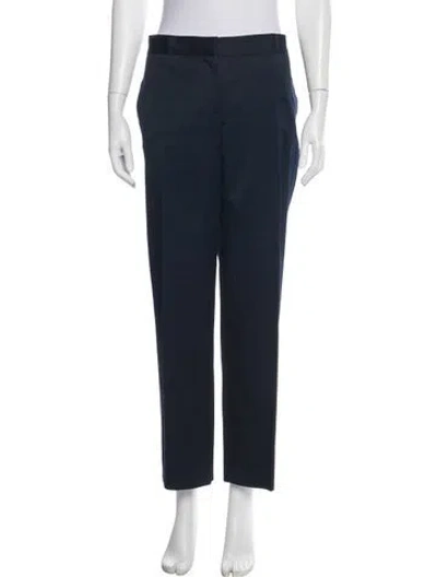 Pre-owned Ferragamo Straight Leg Pants In Blue
