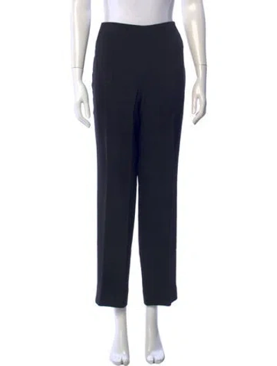 Pre-owned Ferragamo Straight Leg Pants In Blue