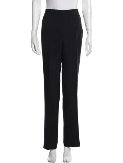 Pre-owned Ferragamo Straight Leg Pants In Blue