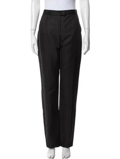 Pre-owned Ferragamo Straight Leg Pants In Brown