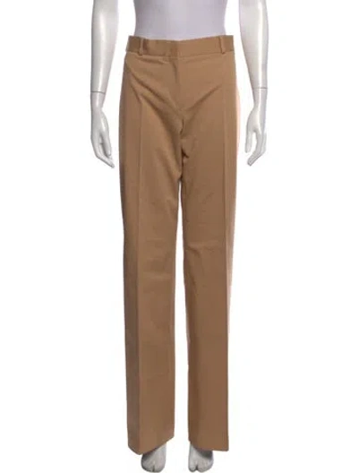 Pre-owned Ferragamo Straight Leg Pants In Gold