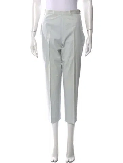 Pre-owned Ferragamo Straight Leg Pants In Neutrals