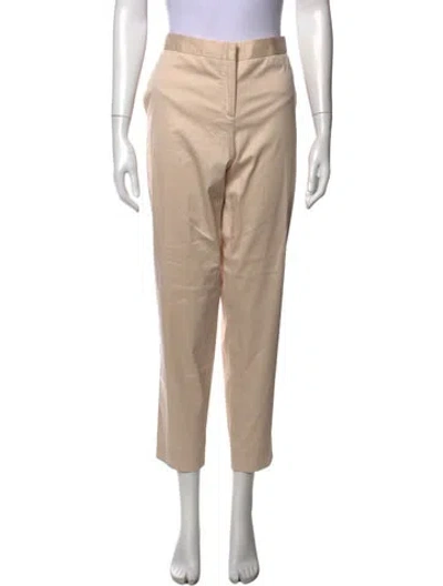 Pre-owned Ferragamo Straight Leg Pants In Neutrals