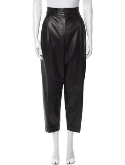 Pre-owned Ferragamo Straight Leg Pants W/ Tags In Black
