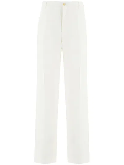 Ferragamo Straight-leg Tailored Trouser In White