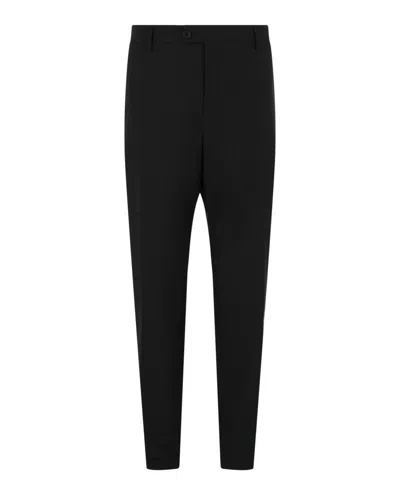 Ferragamo Straight Leg Trousers In Black