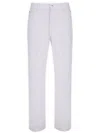 Ferragamo Straight-leg Trousers In White