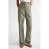 Ferragamo Straight Leg Virgin Wool & Silk Blend Pants