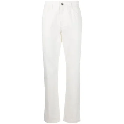 Ferragamo Straight-leg Logo Patch Jeans In Multi