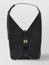 Ferragamo Textured Leather Hobo Shoulder Bag In Black