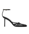 Ferragamo Nappa Leather Ermelia Pumps With Ankle Strap In Black