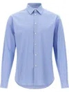 Ferragamo Poplin Shirt Shirt And Blouse In Blue