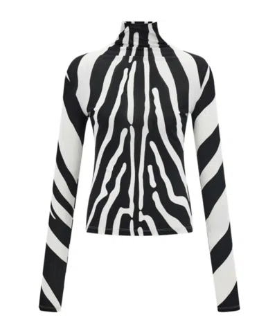 FERRAGAMO STRETCH JERSEY TURTLENECK