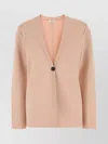 Ferragamo Stretch Viscose Blend Cardigan In Pink