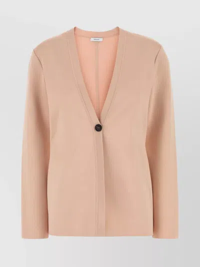 Ferragamo Stretch Viscose Blend Cardigan In Pink