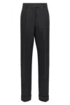 Ferragamo Structured-waist Darted-back Wide-leg High-rise Stretch-crepe Trousers