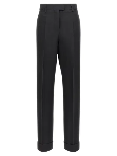 FERRAGAMO STRETCHED PLEATED TROUSERS