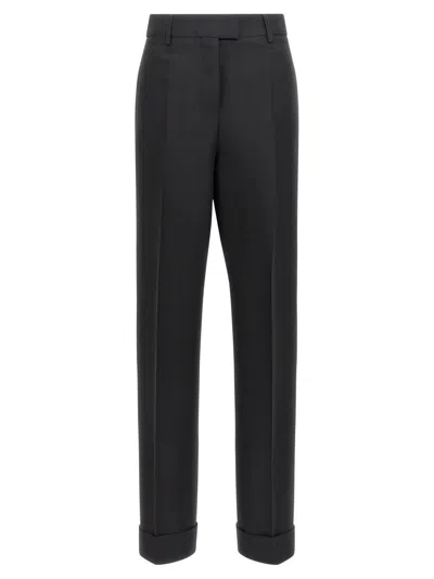 FERRAGAMO STRETCHED PLEATED TROUSERS