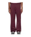 Ferragamo Track Pants With Contrasting Stripe In Burgundy