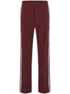 Ferragamo Track Pants With Contrasting Stripe In Red