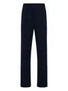 Ferragamo Stripe Pocket Trousers In Black