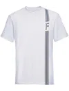 Ferragamo Logo-printed Long-sleeved T-shirt In White