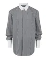 Ferragamo Striped Long Sleeve Dress Shirt