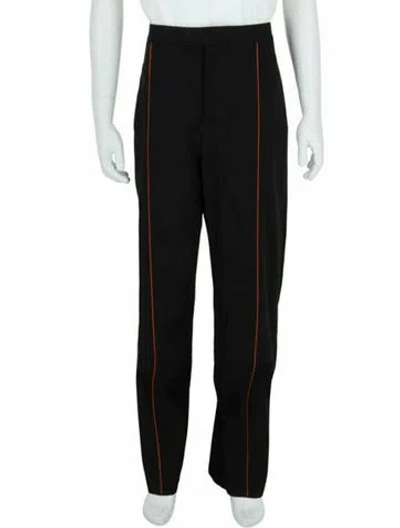 Pre-owned Ferragamo Striped Pants W/ Tags In Black