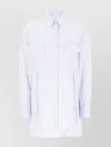 Ferragamo Striped Pattern Shirt Chest Pockets