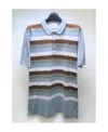 Ferragamo Striped Polo Shirt In Multicolor