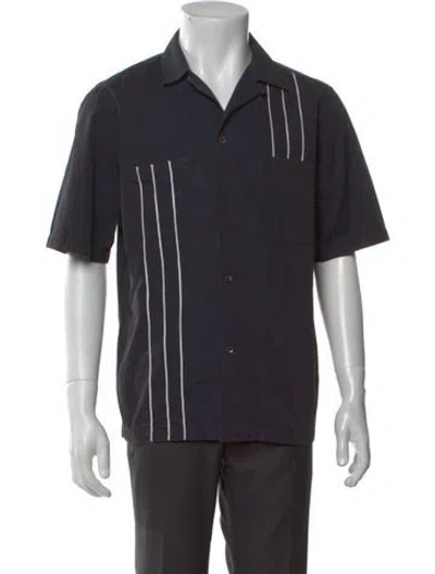 Pre-owned Ferragamo Striped Short Sleeve Shirt In Multi
