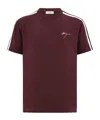 Ferragamo Signature Embroidered Short-sleeved T-shirt In Red