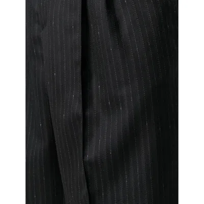 Ferragamo Striped Tailored Shorts In Blue