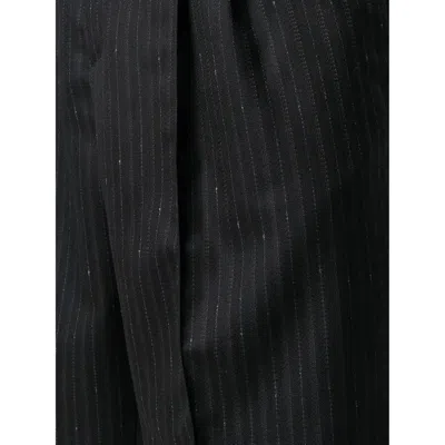 Ferragamo Striped Tailored Shorts In Blue