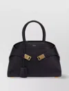 Ferragamo Structured Handbag With Detachable Strap And Top Handles