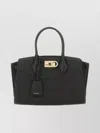 Ferragamo Structured Shoulder Bag Adjustable Strap