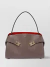 Ferragamo Structured Silhouette Shoulder Bag With Top Handle