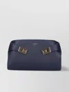 Ferragamo Structured Silhouette Top Handle Gold-tone Hardware