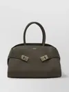 Ferragamo Structured Top Handle Shoulder Bag